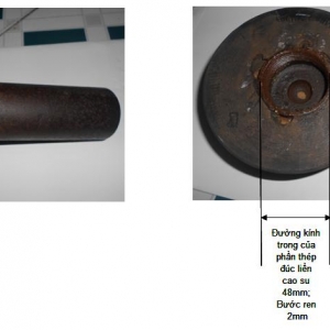 đầu nấm cao su - bình phun cát